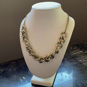 🤍4/$20 thick chain w/ rhinestone embellished link